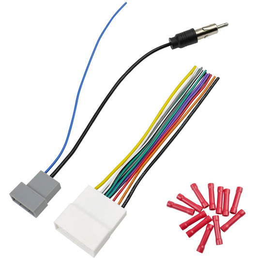 20Pin Wiring Harness for Nissan Radio Wire Antenna Adapter Kit Compatible with Altima Versa Sentra Frontier Xterra