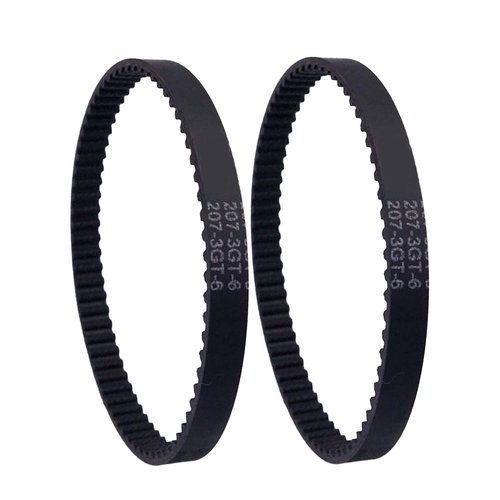 2 Pack Gates 207-3GT-6 Replacement Drive Belt for Shark NV355 NV356E NV357 NV358 NV354C NV800W NV801 UV810 HV381 HV380 HV382 HV383 IZ362H UV440 UV490 NV22L NV370 NV22 NV70 UV400 UV410 UV420