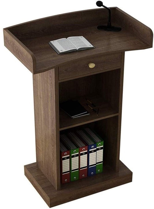 CAMBOS Lectern Podium Stand, Lectern Podium Stand,Floor Lectern Podium Speaking Ceremonial Lectern Desk Simple Modern Welcome Shopping Guide Reception Customer Desk Host Stage Office Supplies