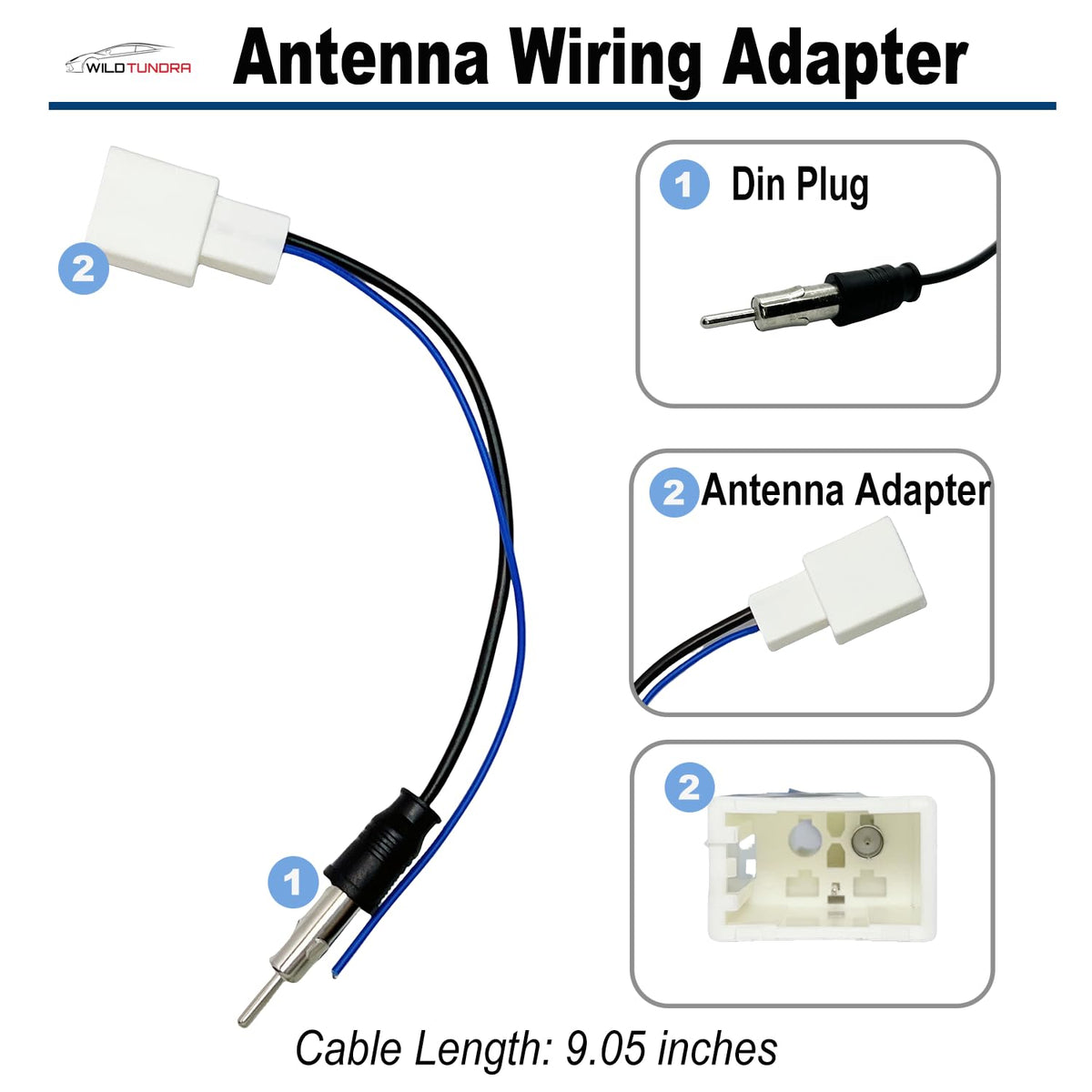 10Pin&6Pin RAV4 4Runner Radio Wiring Harness with Antenna Kit Compatible with Toyota Camry Corolla Highlander Prius