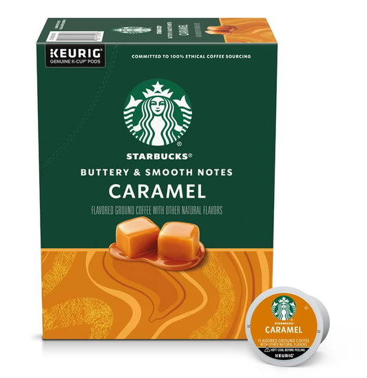 Starbucks® Caramel Flavored Coffee K-Cup® Pods – 44 Count for Rich, Sweet Flavor