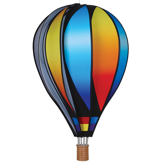 Hot Air Balloon Hanging Garden Spinner 22" - Vibrant Sunset Gradient Design, Weather-Resistant Outdoor Decor, Durable & Lightweight for Patios, Yards, and Gardens - Eye-Catching Wind Spinner