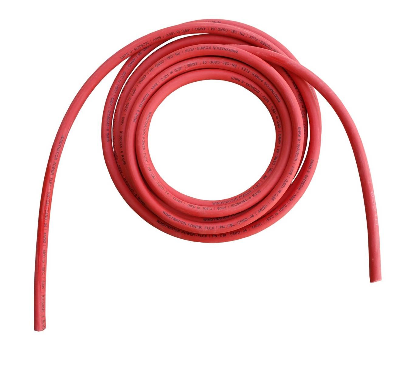 WindyNation 4/0 Gauge AWG (10 Feet Black + 10 Feet Red) Power Inverter Battery Cable Wire Kit for DC to AC Inverters RV, Car, Solar, Marine, Off-Grid
