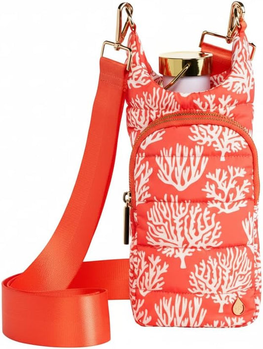 WanderFull® Original HydroBag® Collection, Water Bottle Holder w/Strap & Phone Pocket, Hands-Free Crossbody Water Bottle Bag
