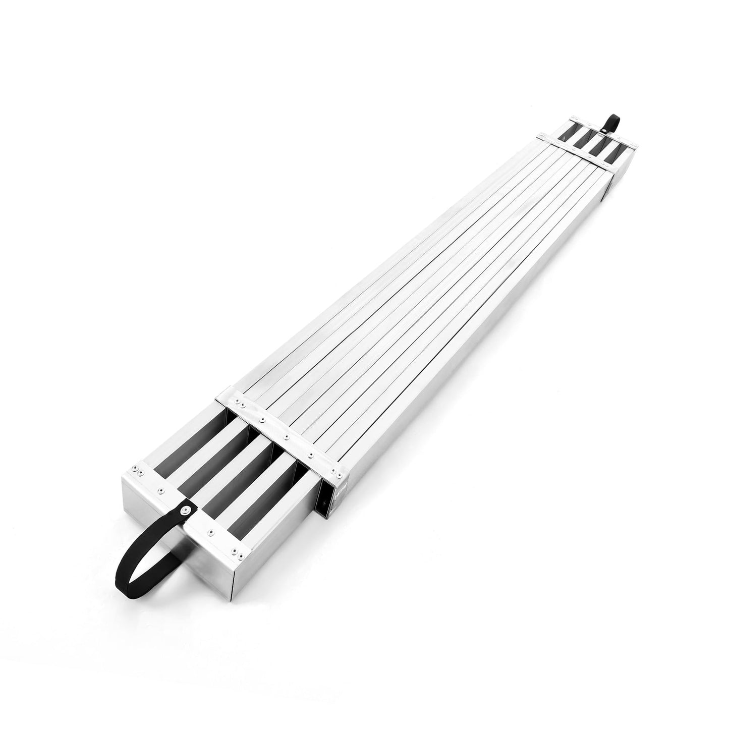 9-15FT Telescoping Scaffold Plank, 440Lb Capacity Aluminum Work Platform, 12.5" Wide Ladder Accessory with Skid-Proof Surface & Sticky Tape for Painting/Repair