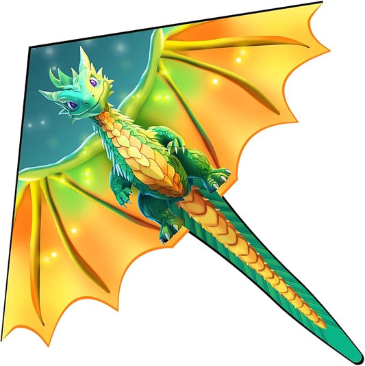 Xida Kites for Kids Ages 4-8, Large Kite for Adults, Easy to Fly Beach Kites with Handle and String,Perfect for Beginners,Beach,and Outdoor Flying Fun