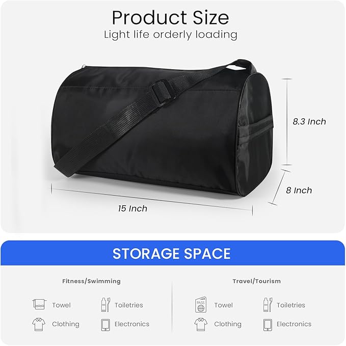 C&F BOGMOST Small Gym Bag for Women & Men,Small Lightweight Duffel Bag Carry On Bags Mini Duffel Travel Bag Waterproof Sports Bags for Workout/Sport/Travel, Green