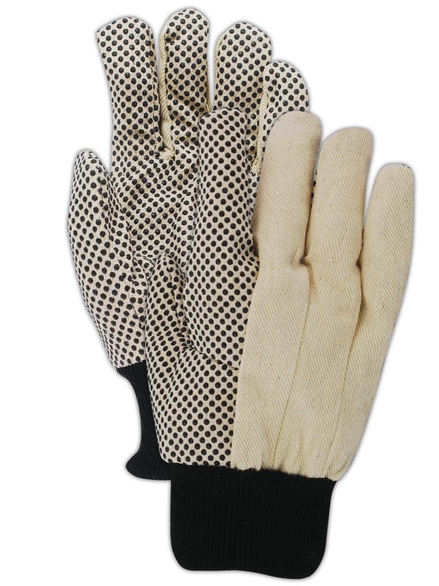MAGID MultiMaster PVC Dotted Cotton Canvas Chore Gloves, 180 Pairs, Size Men's (Fits Large) (T30P)