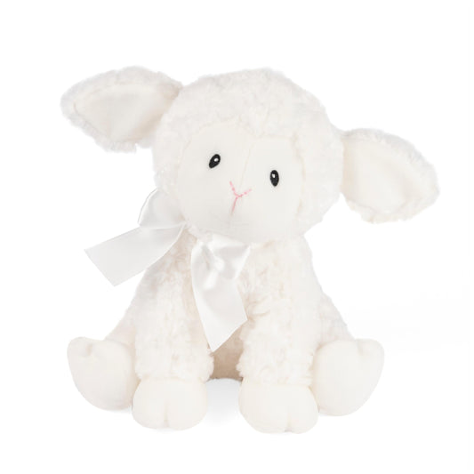 GUND Baby Lena Lamb Keywind Musical Plush, Plays Brahms’ Lullaby, Stuffed Animal Sensory Toy for Babies 10 Months & Up, White, 10”