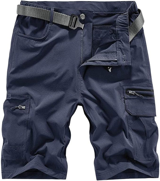 Quick Dry Hiking Shorts Men's Cargo Casual Outdoor 4-Way Stretchy Lightweight Summer Short with Multi Pockets 30-46 (No Belt)