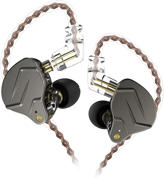 1BA 1DD Drummer KZ ZSN Pro in Ear Monitor Headphones, Hybrid Driver Wired Gaming Earbuds, Deep Bass Sound Wired Ear