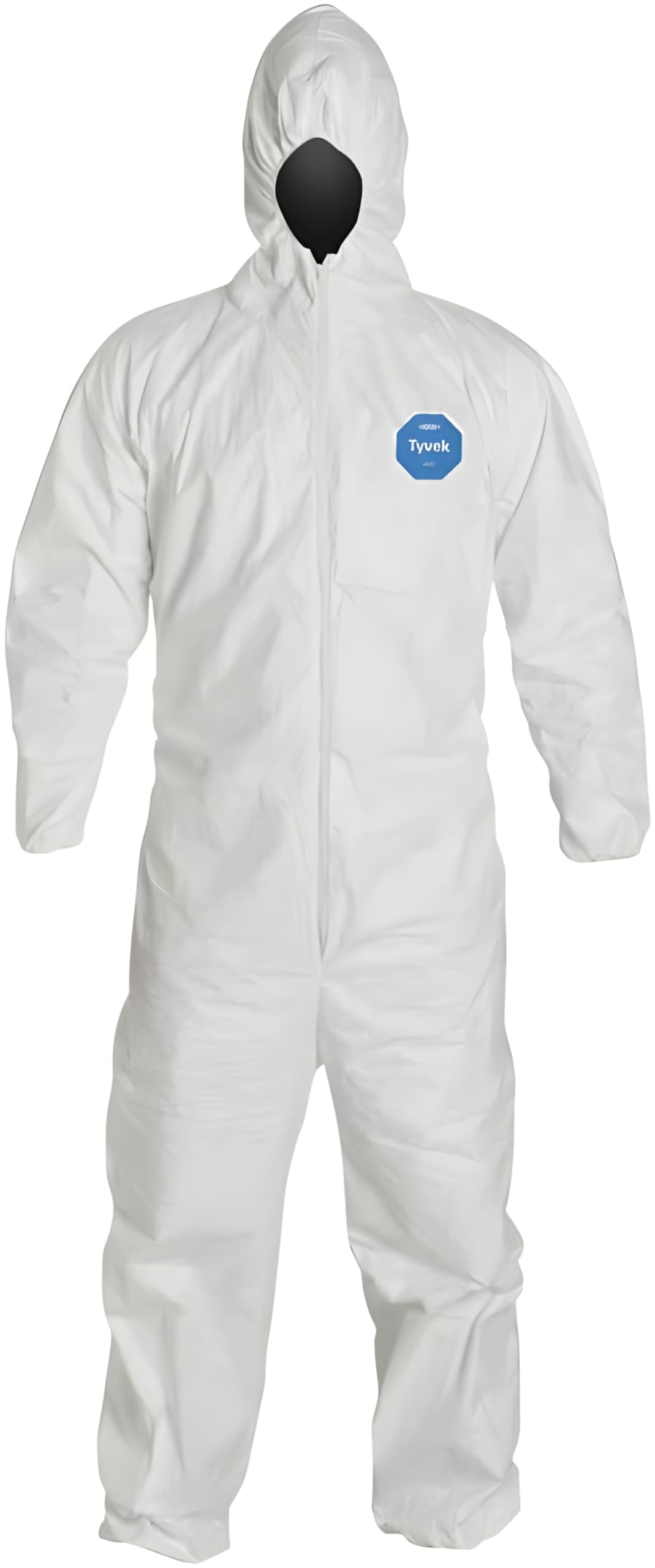 DuPont - TY127SWHMD002500 Tyvek 400 TY127S Disposable Protective Coverall with Respirator-Fit Hood and Elastic Cuff, White, Medium (Pack of 25)