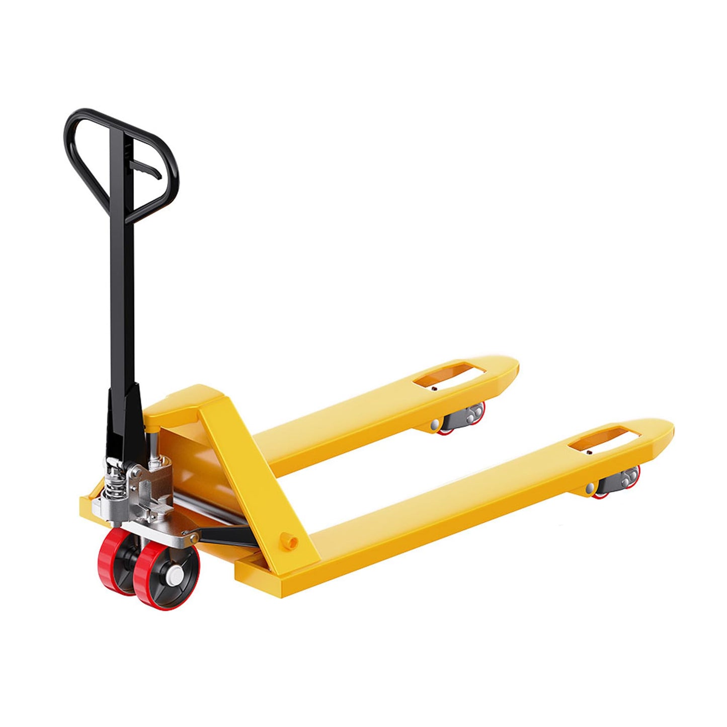 Manual Pallet Jack,Capacity Heavy Duty Hand Pallet Truck 27" x 46" Forks,Industrial Grade Hydraulic High Lift Pallet Jack for Warehouse Material Handling (5500lb Polyurethane casters)
