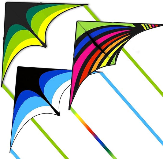 Mint's Colorful Life Delta Kite for Kids & Adults, Extremely Easy to Fly Kite, Best Kites for Beginner