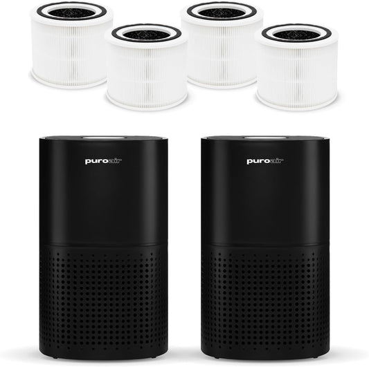 PuroAir 240 Air Purifiers with 4 HEPA Filters - Covers 1,000 Sq Ft - Removes 99.9% of Pollutants, Smoke, and Dust