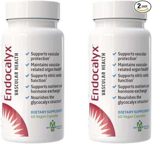 Endocalyx Supplement - Endothelial Glycocalyx Support 60 Capsules - Vascular & Microcirculation Health - Clinically-Studied - Patented - Supports Nitric Oxide Functions