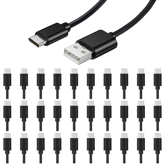 30-Pack Multipack 2.0 3.3ft weishan Bulk USB C Charger Cable - USB to Type C Charging Cords, USB for Phones