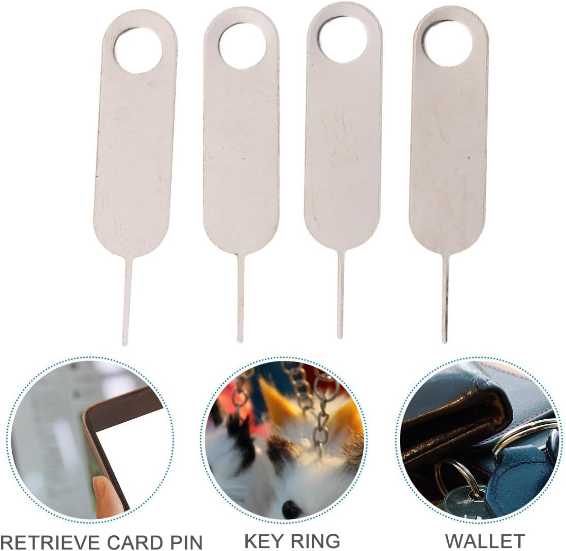 100pcs Mikikit Universal Sim Tray Eject Pin Tool for Mobile Phones, Hard Steel Removal Needle, Compatible