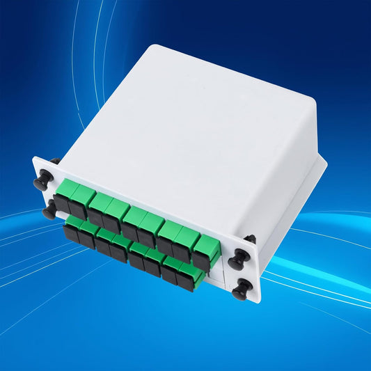 1x16 Cassette SC/APC PLC Fiber Optic Splitter SC/APC Card InsertingOptic Fiber Splitter for Home Wiring, Engineering
