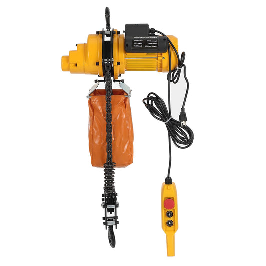 2200 Lbs Load Electric Chain Hoist, 120v Single Phase Overhead Crane with g100 Chain, 10 Ft Lifting Height for Garage, Shop, and Home