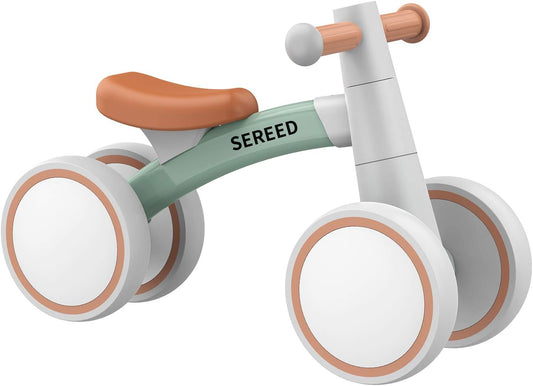 SEREED Baby Balance Bike - 4-Wheel Toddler Bike for 1 Year Olds | Perfect First Birthday Gift