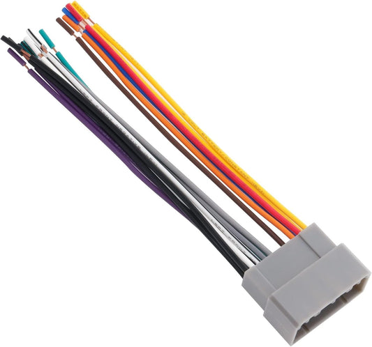 2002-2006 4 RED WOLF Radio Wire Harness Fit for Select Dodge Ram Chrysler Jeep Power Speakers, Radio Wiring Harness