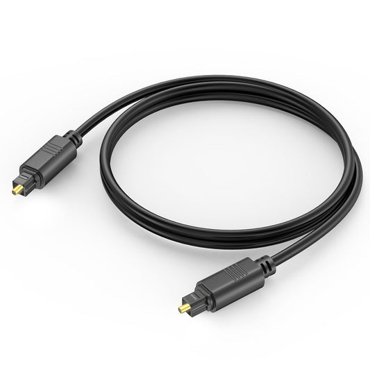 3 PS4 Digital Optical Audio Cable Feet, Spdif Fiber Optic Short Cord, Toslink for Soundbar TV Xbox Home Cinema