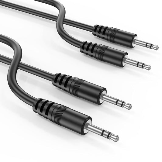 2 Pack (3.3ft/1m), 3.5mm Vancle Aux Cable Audio AUX Cord (Male to Male) for Headphones, Car, Home Stereos, Speaker