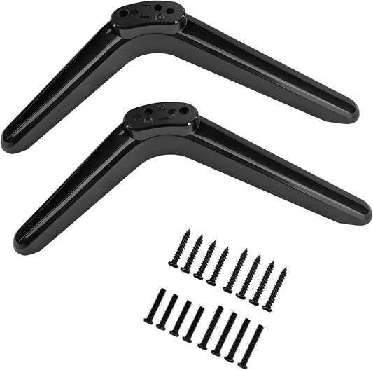 BOSREROY 2 Tv Stand Legs for Universal Tvs, Pcs Tv Base with Screws, Abs for Tv, Adjustable Port, Space-Saving Design