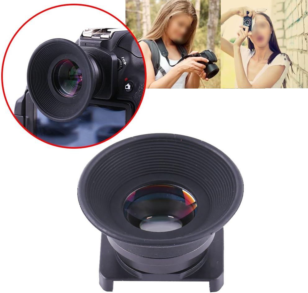 1.51X 6 Sorandy Viewfinder Magnifier Eyepiece, Camera Viewfinder Magnifier High Magnification, Clear View with Mounting