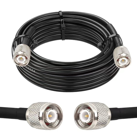 25FT, 50 RG58 MOOKEERF TNC Male to TNC Male Coax Cable Ohm Coaxial Cable with TNC Connectors for GPS Navigation