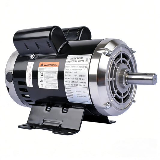 54421193 5HP Air Compressor Motor Replacement for Ingersoll Rand, Single Phase, 184T Frame, Open Drip Proof Enclosure, 5Hp Output, 3450RPM, 60Hz, 208-230V, 23378805 Mixizap