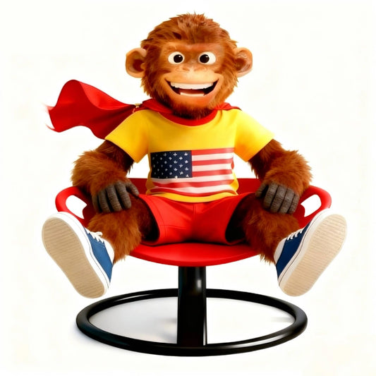 Shelonixy Kids Spinning Chair for Sensory Support, 360° Swivel Seat for Active Sitting with Autism & ADHD, Vestibular Movement Toy for Calming Corner, Ideal Gift for Autistic Children & Classrooms