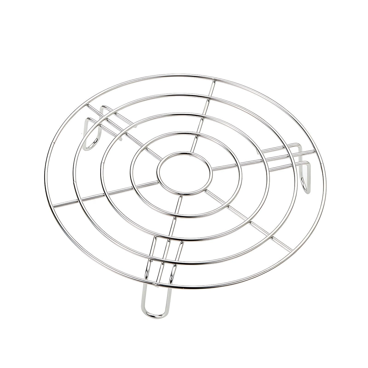 Turbokey Stainless Steel Rack Cross Wire Cooling Racks with Legs Dia 7.9" Steaming Cooling and Baking Barbecue Rack Fit for Air Fryer Instant Pot Pressure Cooker Canning (Height 1.8",7.9"/20cm)