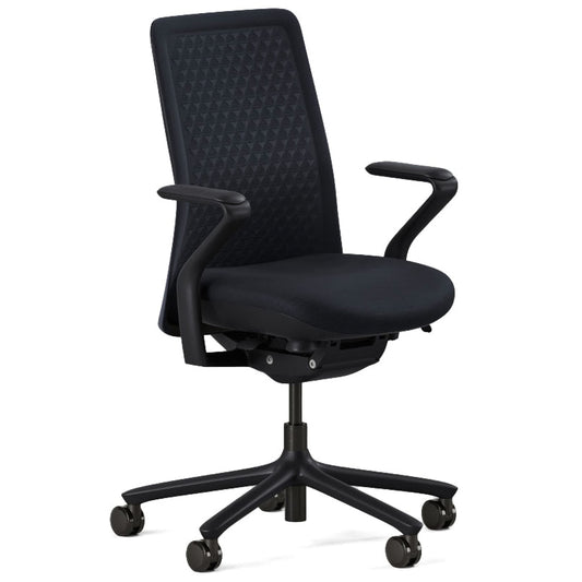 Branch Verve Chair - High Performance Executive Office Chair with Contoured Back and Adjustable Lumbar Support - High Density Foam Cushion and 3D Knit Back - Fits 5' to 6', Up to 275 lbs, Galaxy