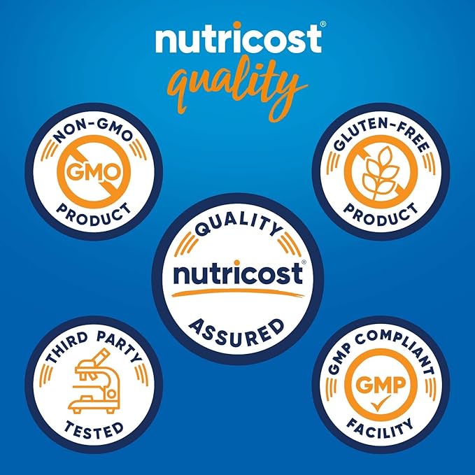 Nutricost Grass-Fed Whey Protein Concentrate (Unflavored) 2LBS - Undenatured, Non-GMO, Gluten Free