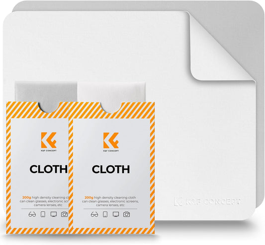 2 Pack Headset, K&F CONCEPT Lens Cleaning Cloth | Microfiber Cleaning Cloth | Glasses Cleaning Cloths | Eyeglass Lens