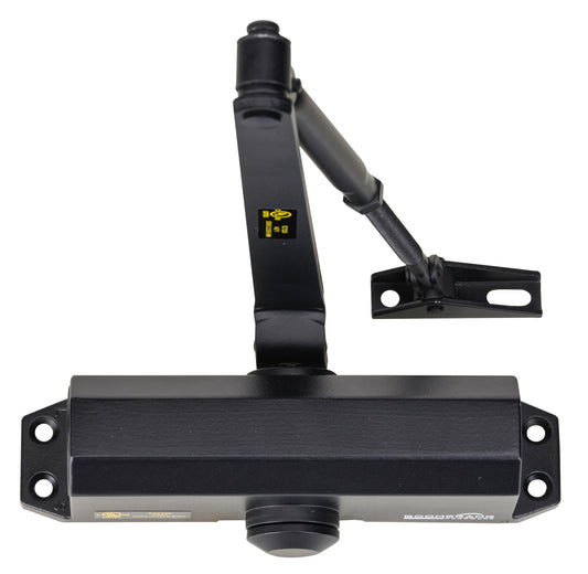 Boomerang D503 Light/Medium-Duty Designer Auto Commercial Door Closer, Multiple Mount Options, Door Closer for Light/Medium Traffic Areas, UL 3 Hour Fire Rated, Matte Black (US19)