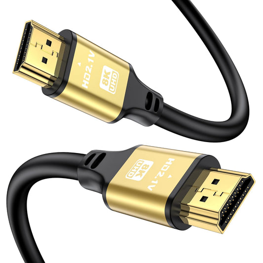3.3FT, 8K@60Hz 4K@120Hz, 48 2.1 PS5, Short Hdmi Cable Gbps Ultra High Speed Hdmi cord with Gold-plated Connectors