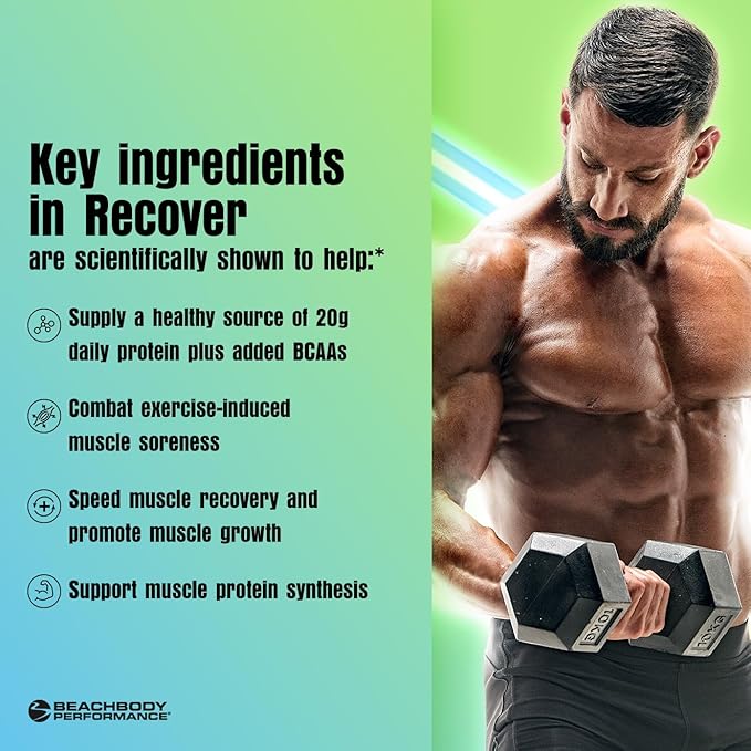 BODi Recover Whey Protein Powder Blend??Post-Workout Chocolate Whey Supplement for Muscle Recovery with 20g Protein, BCAAs, Pomegranate Extract - Fast Recovery - 20 Serving Tub