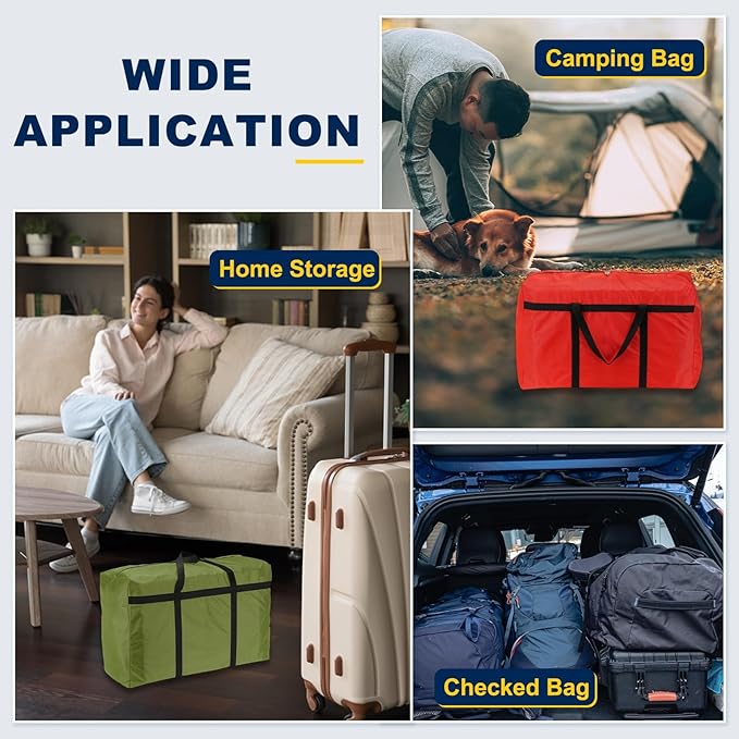 Extra Large Duffle Bag, 39 x 23 x 11 in Travel Big Duffle Bag with Zipper Handle Storage Foldable Waterproof Lightweight Bag for Women Men Travel Moving Camping (Gray)