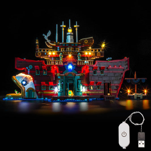 LocoLee Light kit Compatible with Lego 75640 The Baratie Floating Restaurant - No Model Only Light, LED Lighting Accessories Compatible with Lego Voyager: Bharati Sea Restaurant (Standard Version)