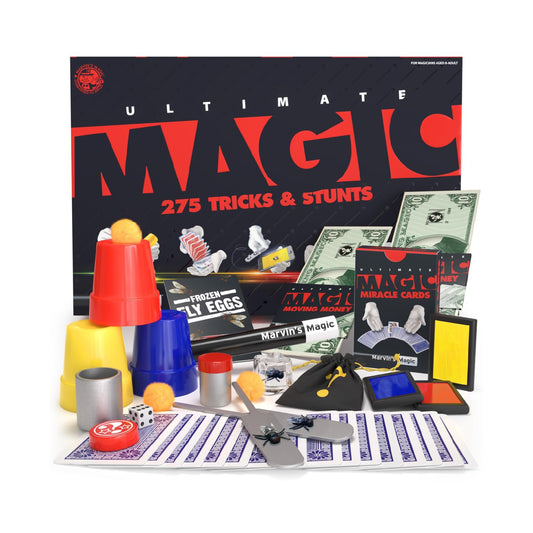 Marvin's Magic - 275 Ultimate Magic Tricks - Full Set - Kids Toys for Birthday - 275 Mind-Blowing Tricks & Illusions Included - Age 8+