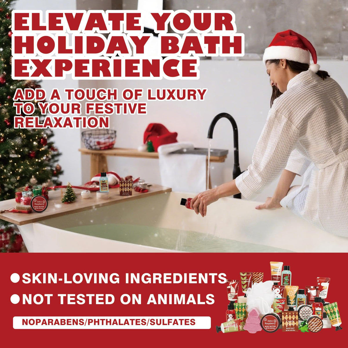 Skiennix 2025 Advent Calendar - 24 Days of Luxury Beauty Gifts for Women & Teens | Hand Cream, Bubble Bath & More