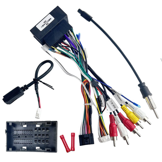 16Pin 2015-2018 2014-2019 2018-2019, 16Pin ISO Aftermarket Radio Harness Adapter Compatible with Chrysler Dodge Jeep
