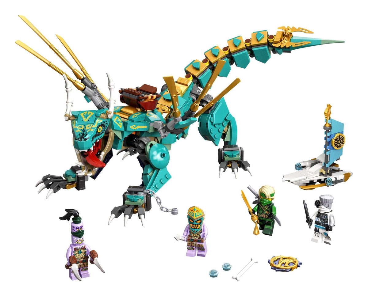 LEGO NINJAGO Jungle Dragon 71746 Building Kit; Ninja Playset Featuring Posable Dragon Toy and NINJAGO Lloyd and Zane; Cool Toy for Kids Who Love Imaginative Play, New 2021 (506 Pieces)