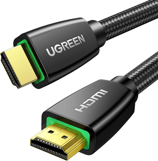 4K 18Gbps 4K 60HZ 2 360 PS5 PS4 6.6FT UGREEN HDMI Cable Braided High Speed HDMI Cord with Ethernet Support Compatible