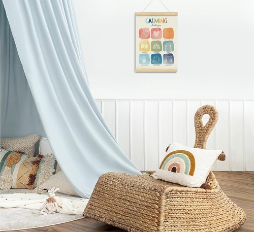 Foedor Calming Corner Posters - Mental Health Wall Art for Kids | Perfect Decor for Nursery & Counseling Offices