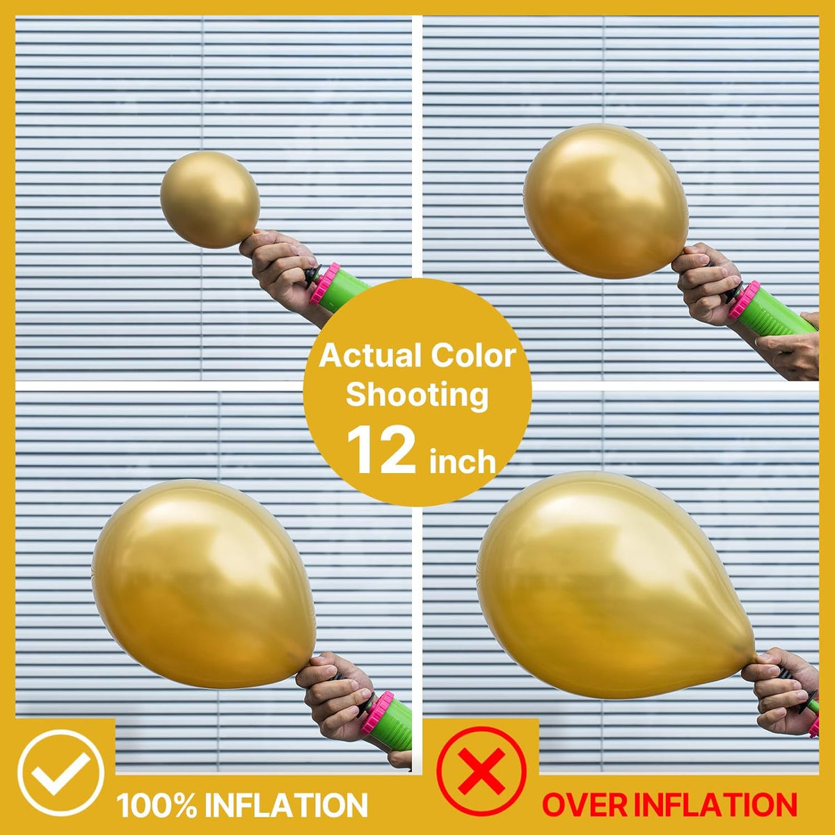 PartyWoo Gold Balloon Arch Kit - 120pcs in 5-18 Inch Sizes | Perfect for Birthday, Wedding, and Baby Showers
