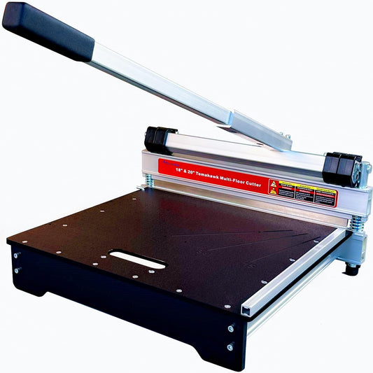 20" Pro Max laminate & Rigid core Vinyl Floor Cutter, Cuts up to 20" Wide and 11/16" (17mm) Thick; How About The Demo? Full cuts Engineered Hardwood; LVP/T, SPC, RVP, VCT, WPC, PVC; Super Powerful!